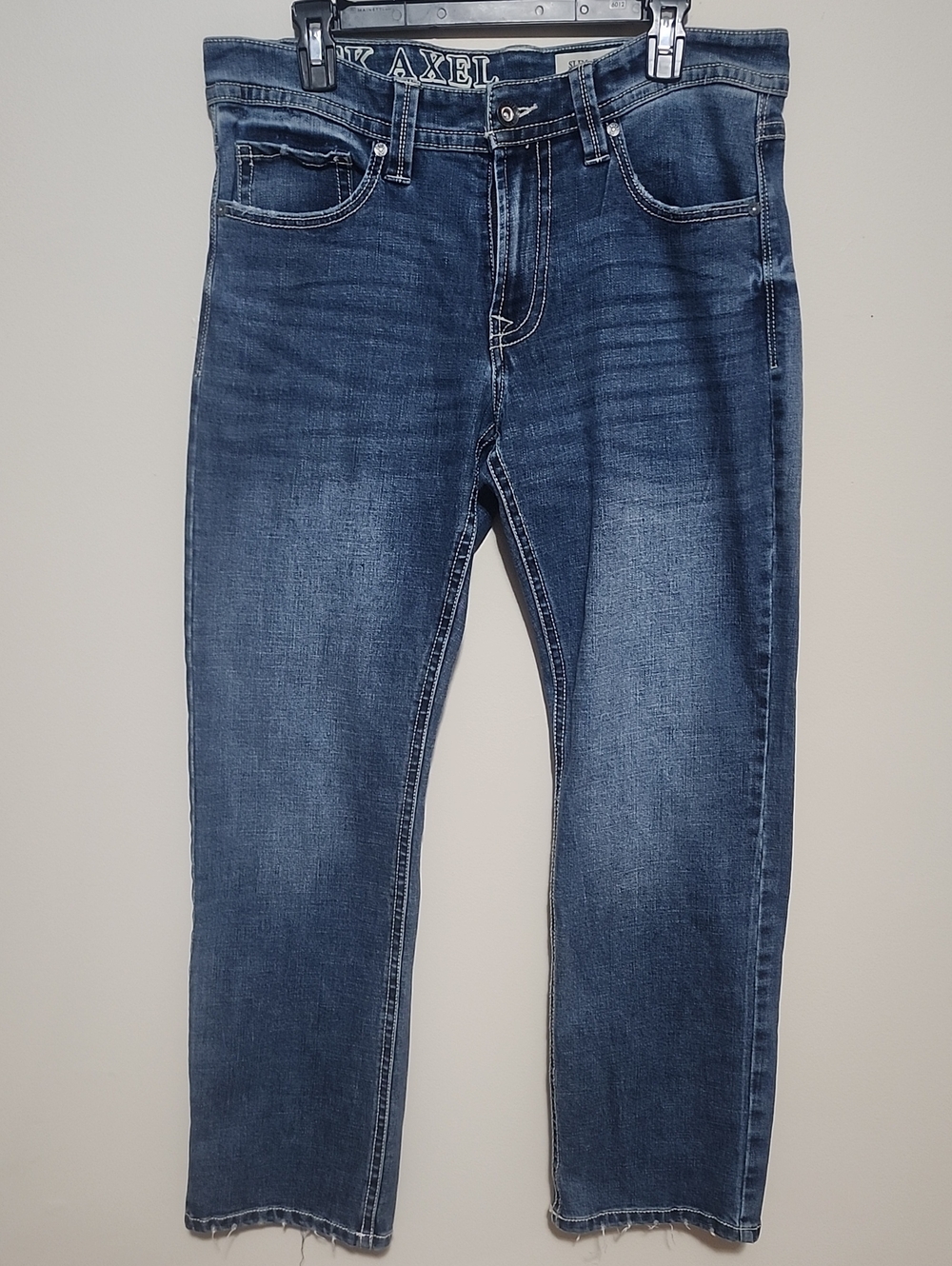 T.K. AXEL Mens Slim Bootcut Jeans Western Y2K Streetwear Cowboy Rugged 32x32
